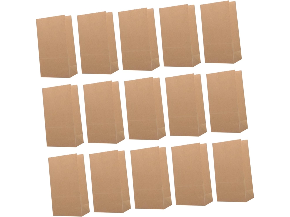 100 Sacos De Papel Kraft Para Pães E Biscoitos, Recipientes Pequenos Para Doces, Acessórios Para Pada Gokoco