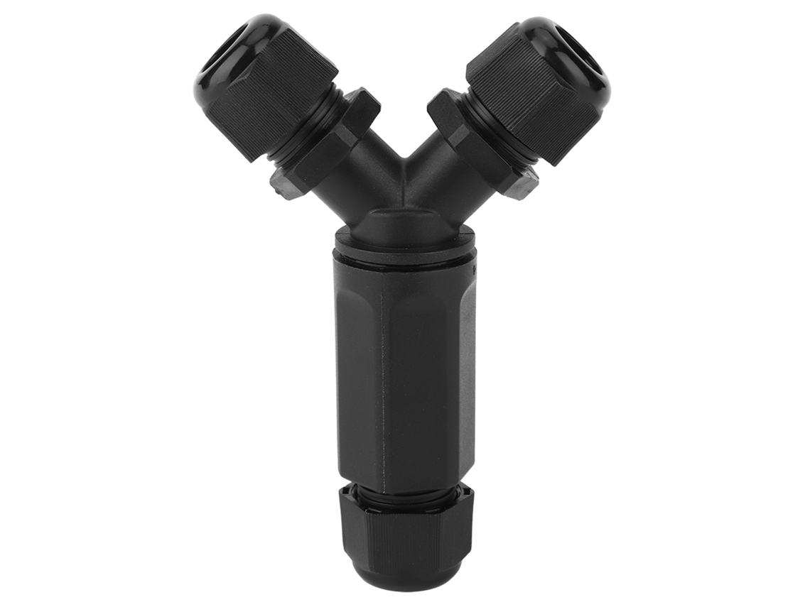 Conector de Fio Impermeável YURU IP68 3 Vias para Acessórios Elétricos