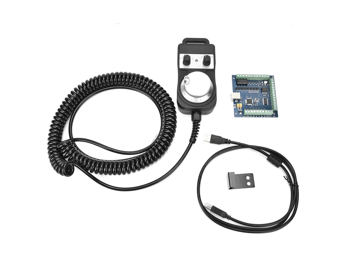 Cartão De Controle Mach3 4 Eixos 100k Com Giratório Elétrico
