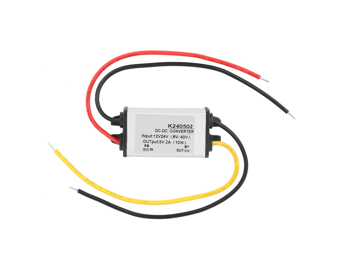 Conversor DC-DC 12V/24V para 5V 2A Módulo Redutor de Tensão S/MARCA