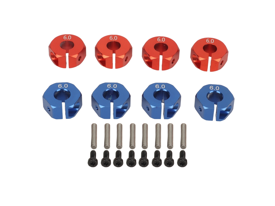 8 Hexágonos Alumínio Rodas Rc 12mm LAXISCREED