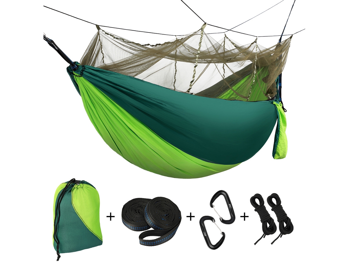 Hammock Duplo Camping com Mosquito Net Removível