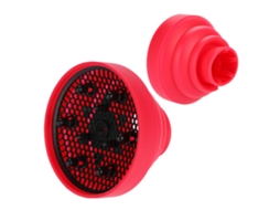 2026 secador de Cabelo de Silicone Plegável com Difusor Capa Ferramenta de Pentear (rosa)