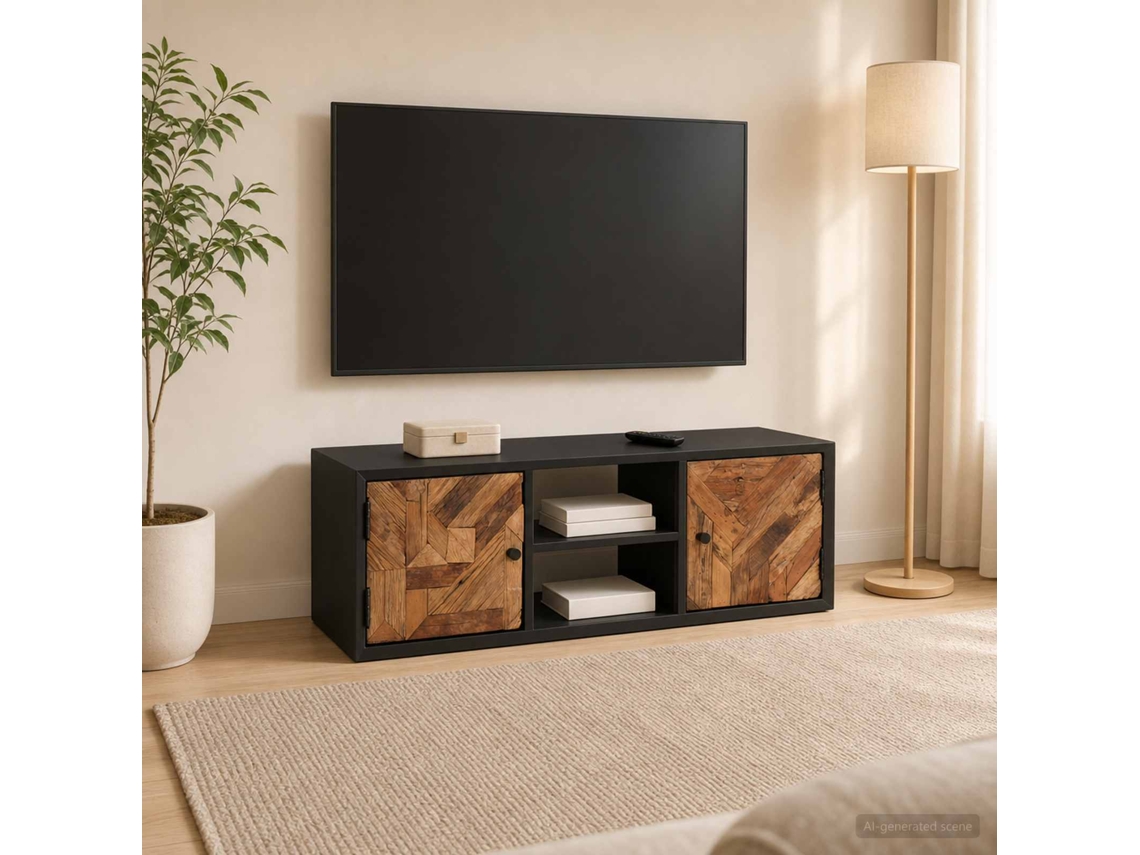 Vidaxl Gabinete Para Tv Com Prateleira Com Porta 105 X 30 X 35 Cm