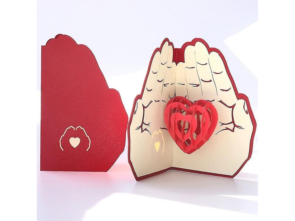 Fasst Dia Das Mães de Filha Filho com cartão pop up, design manual complexo, presente para mãe, cartão de aniversário