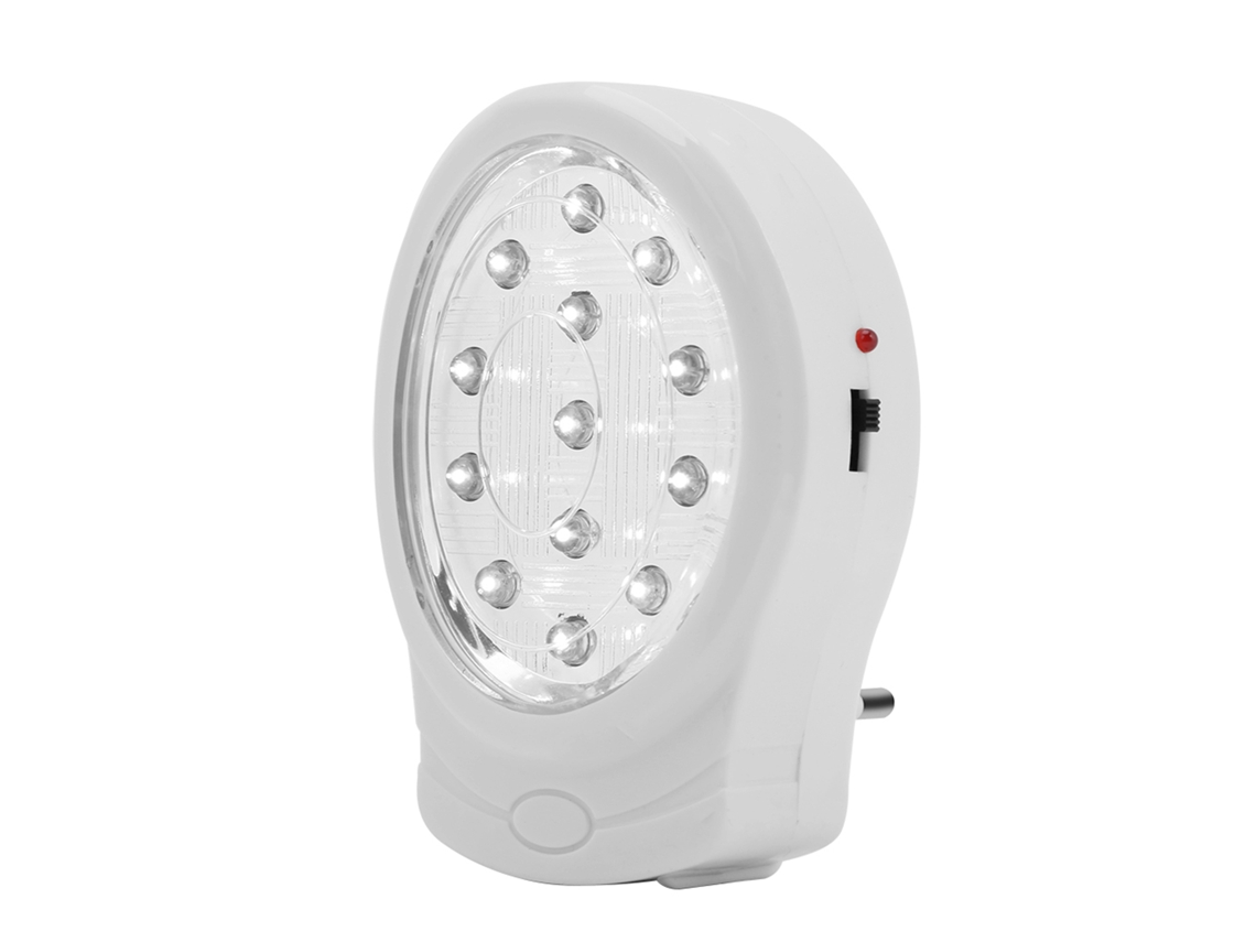 Luz de Emergência Recarregável 13 LED Automática | S/MARCA