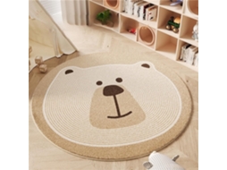 Tapete Redondo Odot Com Padrões Simples, Imitação De Cashmere, Para Sala De Estar, Quarto, Ambiente Festivo