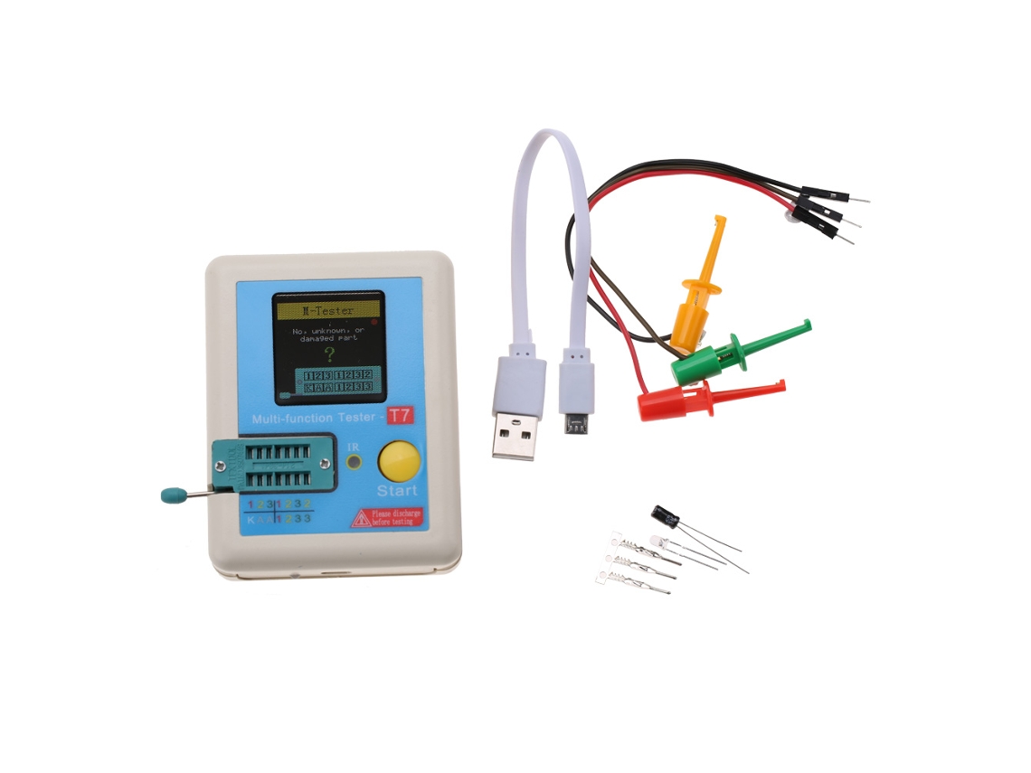Laxiscreed Lcr T7 Tester De Transistores Com Tela Colorida E Funcionalidades Avançadas Para Eletrônica