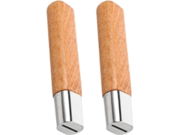 Cabos de Madeira Inoomp com Design Ergonômico, 2 Peças, em Ferro, para Facas de Cozinha, para Reparo e Substituição CHABERLU
