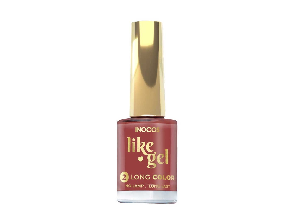 Gel Verniz de Unhas Efeito Gel 182 Castanho Barro 11Ml INOCOS