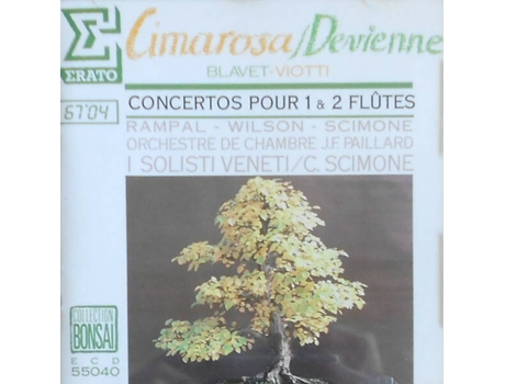 Cd Concertos Pour 1 2 Flûtes Erato