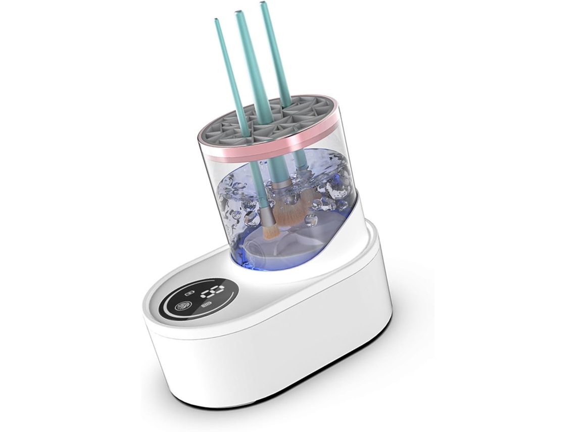 Limpador SFUSHOS elétrico para pincéis de maquiagem, 7000 rpm