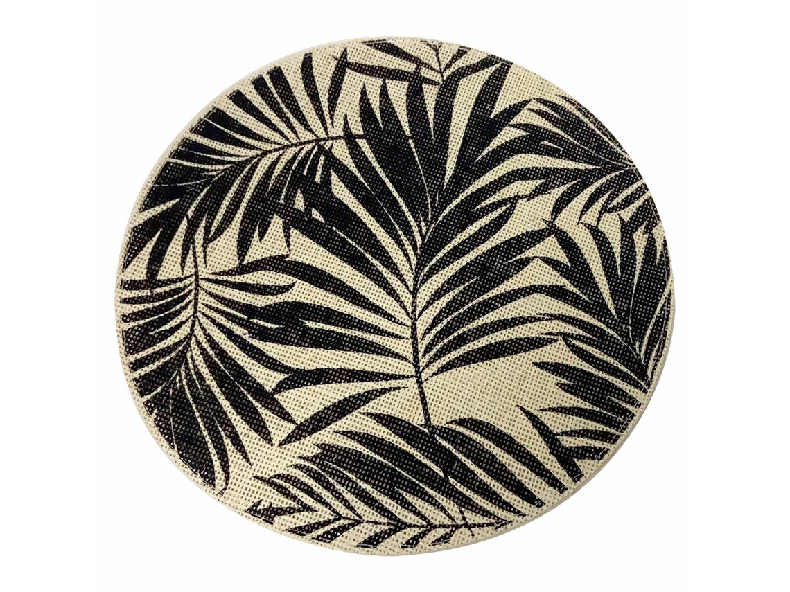 Individuais SIGNES GRIMALT Folhas Preto 38x0,1x38 cm