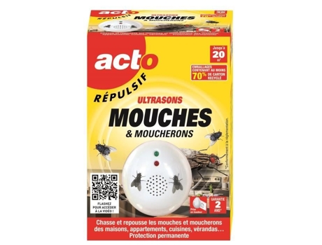 Repelente Ultrassônico de Moscas e Mosquitos Otca 40m² Acto