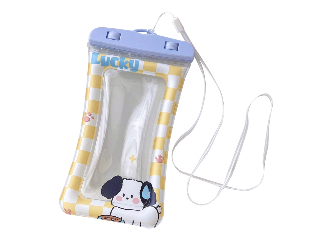 Bolsa Protetora para Celular à Prova D'água com Padrão de Cachorro | S/MARCA
