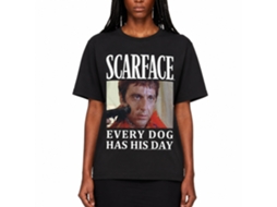 Rockinstone Scarface Movie Doge Black Adult T-shirt Size:l