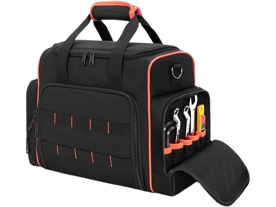 Bolsa De Ferramentas Com Vários Bolsos E 3 Estojos