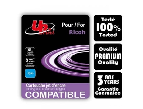 Cartucho de Gel Ciano UPRINT Gc-41C Compatível com Sua Impressora Ricoh Aficio Sg3100 Ricoh Aficio Sg3110 Ricoh Aficio Sg3120 Ricoh