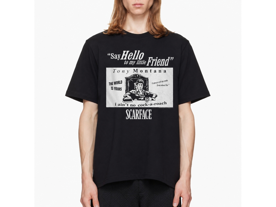 Rockinstone Scarface Movie Sf Quotes Black Adult T-shirt Size:l