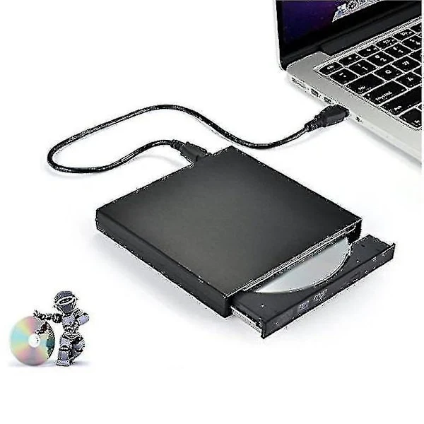 Leitor De Cd/dvd Externo Usb 2.0 Preto