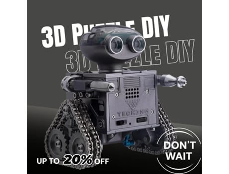 160 peças de robô RC de metal rastreado com alto-falante Bluetooth AI, kit de montagem mecânica educacional faça você mesmo, branco, Viewleaf