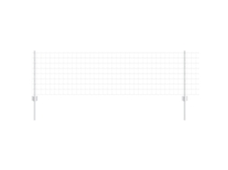 Conjunto 1 Barreira Externa Vidaxl Prateado Aço (25 X 0,6 M)