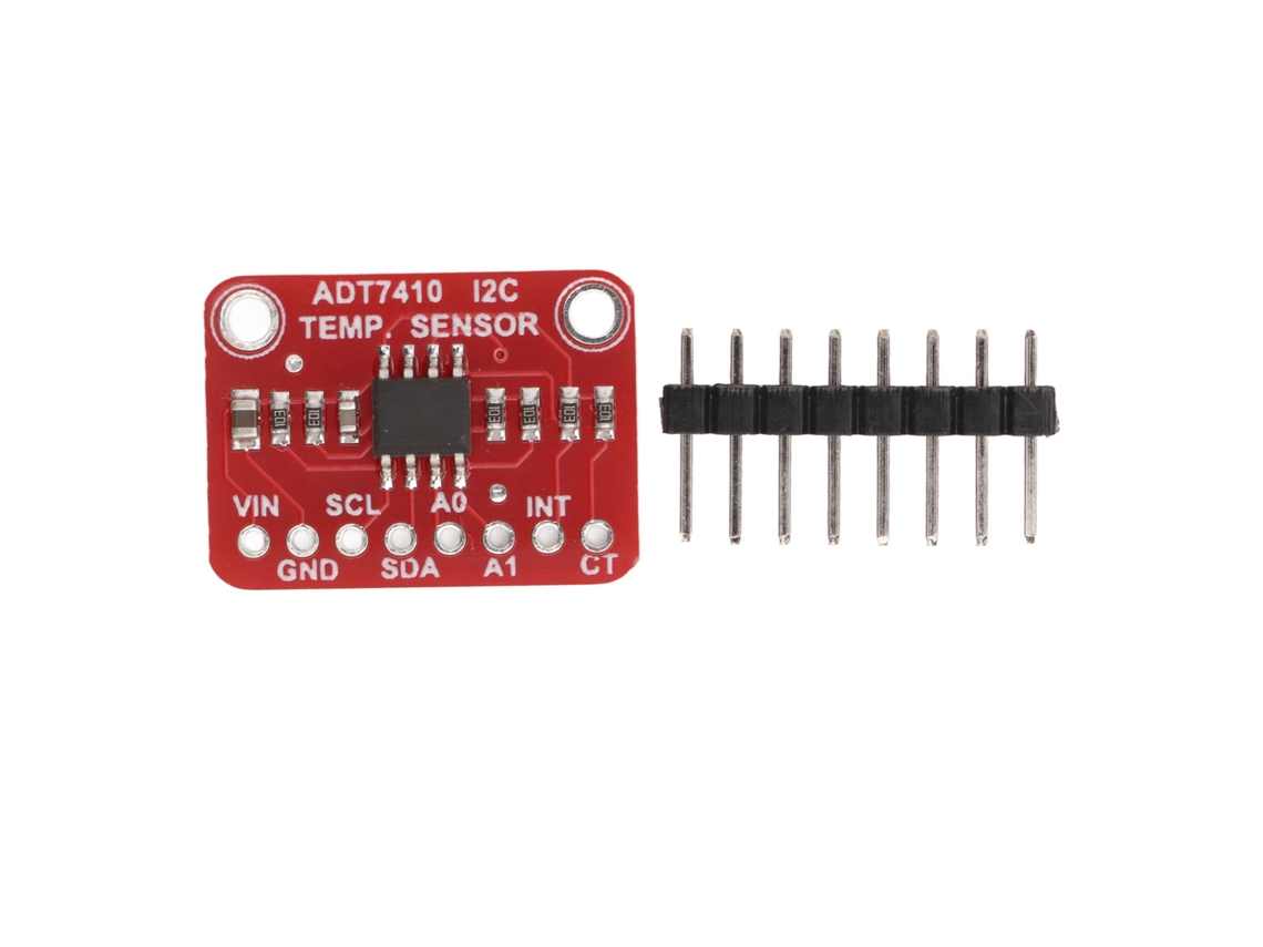 Hkj módulo Sensor de Temperatura Adt7410 Placa Breakout Interface I2c Preciso 40℃ a 105℃ 2.7v‑5vdc