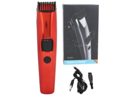 2026 cortadora de Pelo Eléctrica Recargable Profesional Portátil Máquina de Corte de Cabello Roja