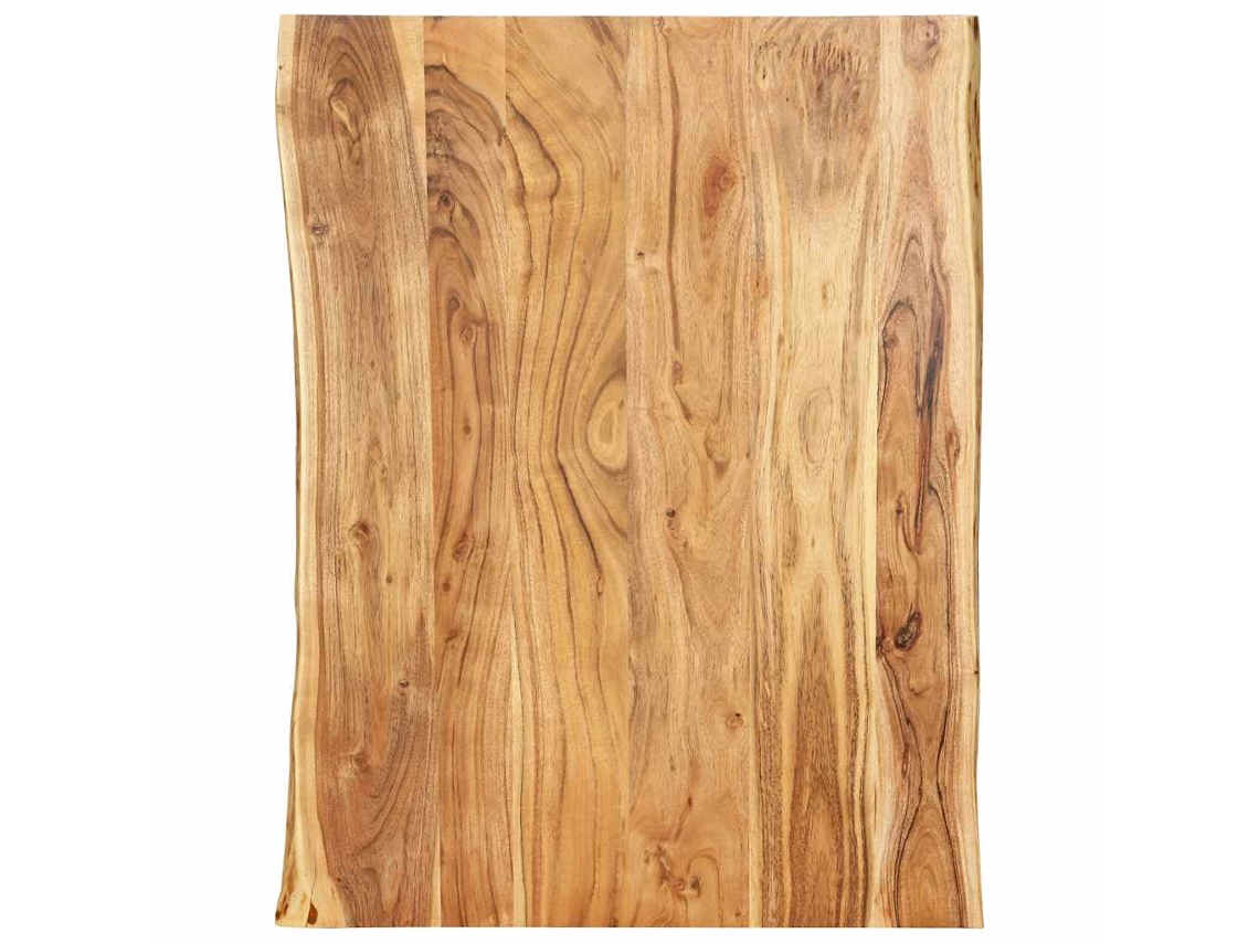 Vidaxl Tampo De Mesa 80x(50-60)x2,5 Cm Madeira De Acácia Maciça
