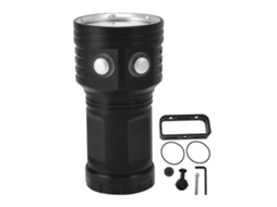 Rebe-lanterna Subaquática Led 22led Ipx8 10000lm 100m/328.1ft Tocha Portátil De Alumínio Para Mergulho