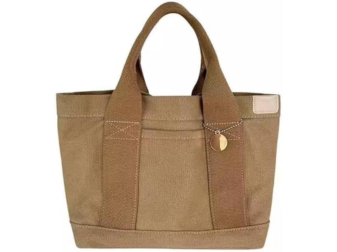 Esta Bolsa de Tecido na Cor Cáqui, Vários Compartimentos AQUAFORGE