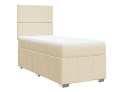Box Spring Bed, Box Spring Beds Vidaxl Creme Tecido (80 X 200 Cm)