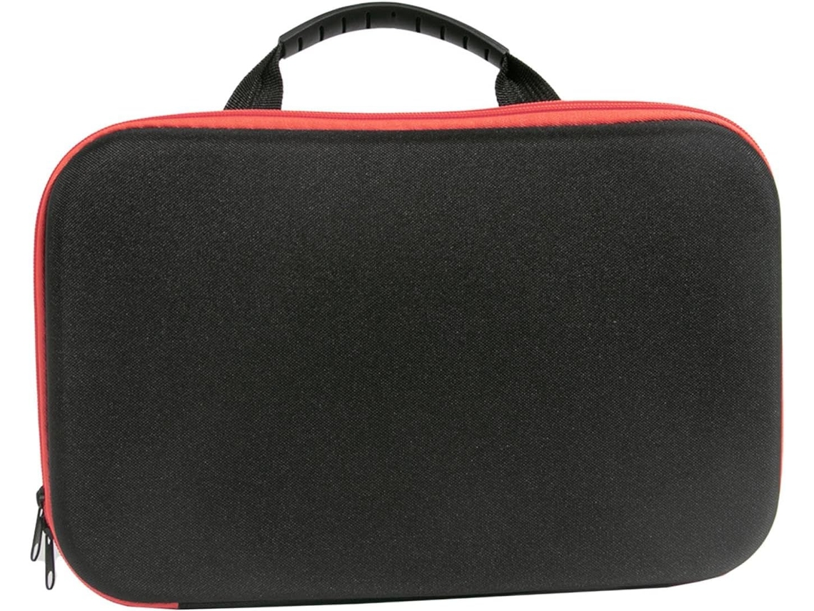 Esta furadeira elétrica com armazenamento resistente, caixa de ferramentas portátil, bolsa para furadeira e chave inglesa.