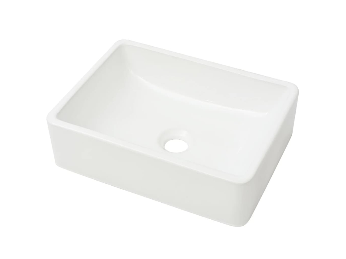 Basin, Basins Vidaxl Branco Cerâmica (n/a)
