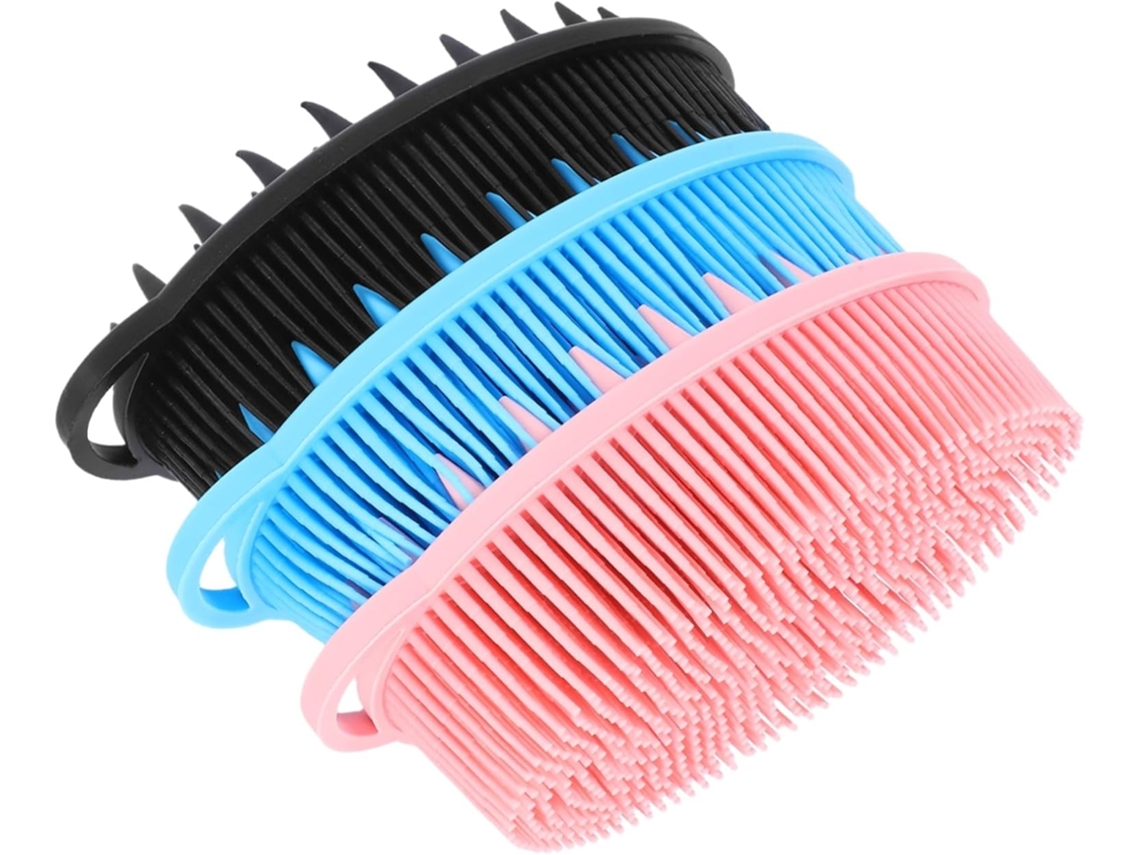 Lurelia Pack De 3 Escovas De Silicone Para Corpo E Rosto, Silicone Macio, Dupla Face E Cerdas Macias