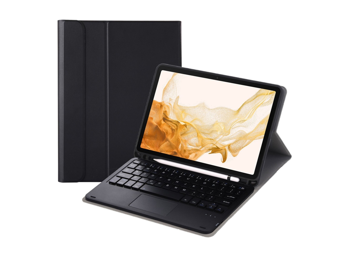 Capa de Teclado Bluetooth para Samsung Tab A9plus 11 Destacável com Ecrã Sensível ao Toque e Bandeja para Caneta XIAOMOYU