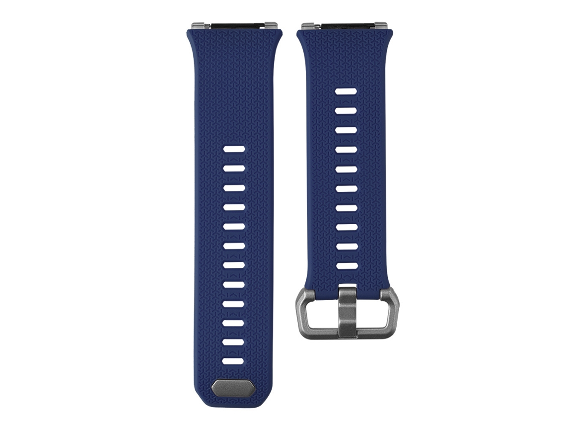 Pulseira de Silicone de Reposição para Smartwatch EOOCOO para Fitbit Ionic Azul Marinho Tamanho L