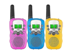 Walkie Talkie Para Niños 3 Pack, Radio De 2 Vías Juguete Con Alcance De 3 Millas, Vox Y Linterna Integrada