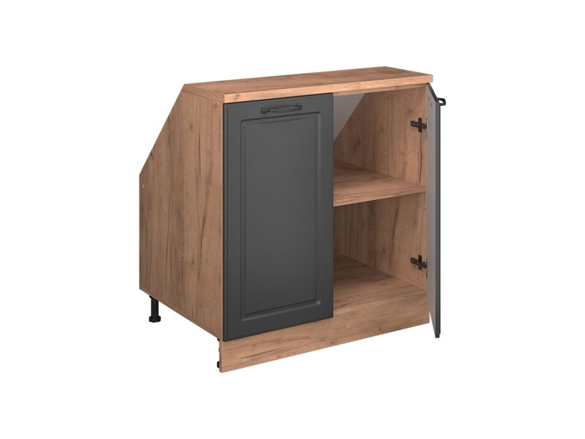 Armário de Arrumação Sob Telhado 2 Portas Antracite 80 X 83,8 Cm VICCO