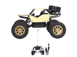 Walshlxq coche de Escalada a Control Remoto de Aleación Recargable Modelo Juguete para Niños Dorado 1:18