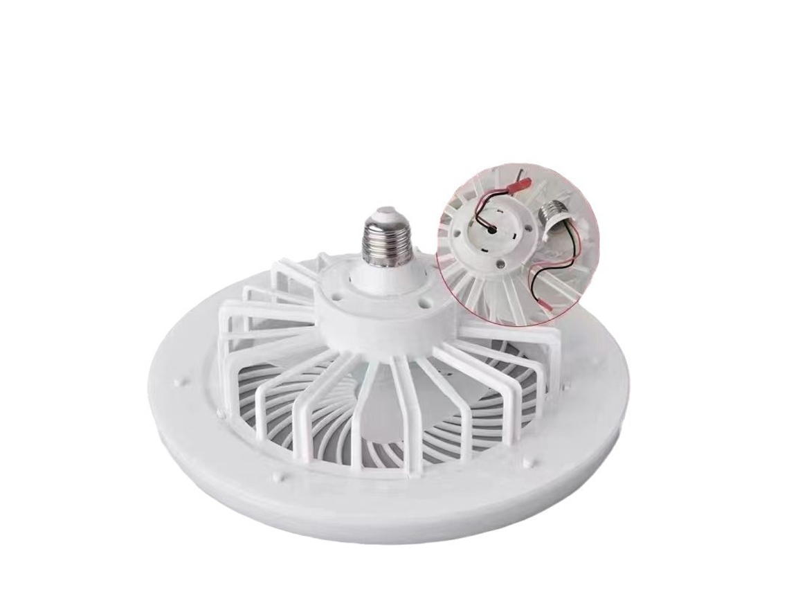 Ventilador Pequeño Con Cabezal Universal De 260 Mm + Control Remoto Para Aromaterapia + Luz Blanca