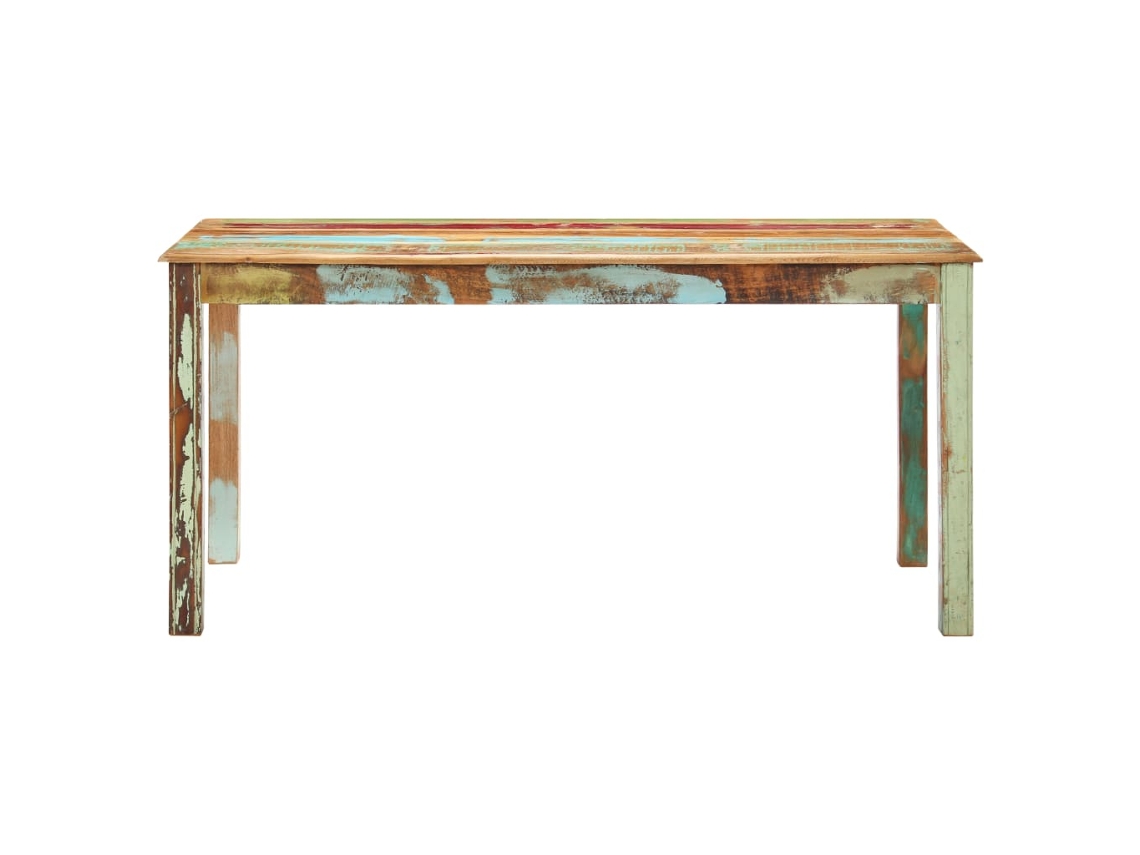 Mesa de Jantar 160x80x76 Cm Madeira Recuperada Maciça MAISON EXCLUSIVE
