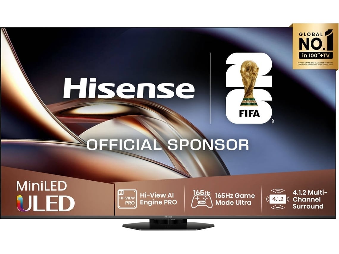TV HISENSE 55U8Q (Outlet Grade A - Mini LED 165Hz - 55'' - 140 cm - 4K Ultra HD - Smart TV)