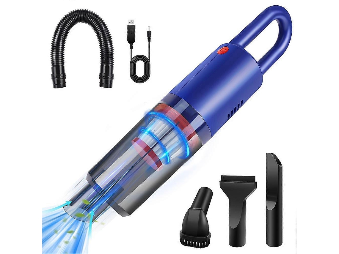 Aspirador De Pó Portátil Sem Fio Para Carro E Casa, Sucção Potente De 6200pa, 50w De Alta Potência, Bateria Dupla De Lítio._ozo
