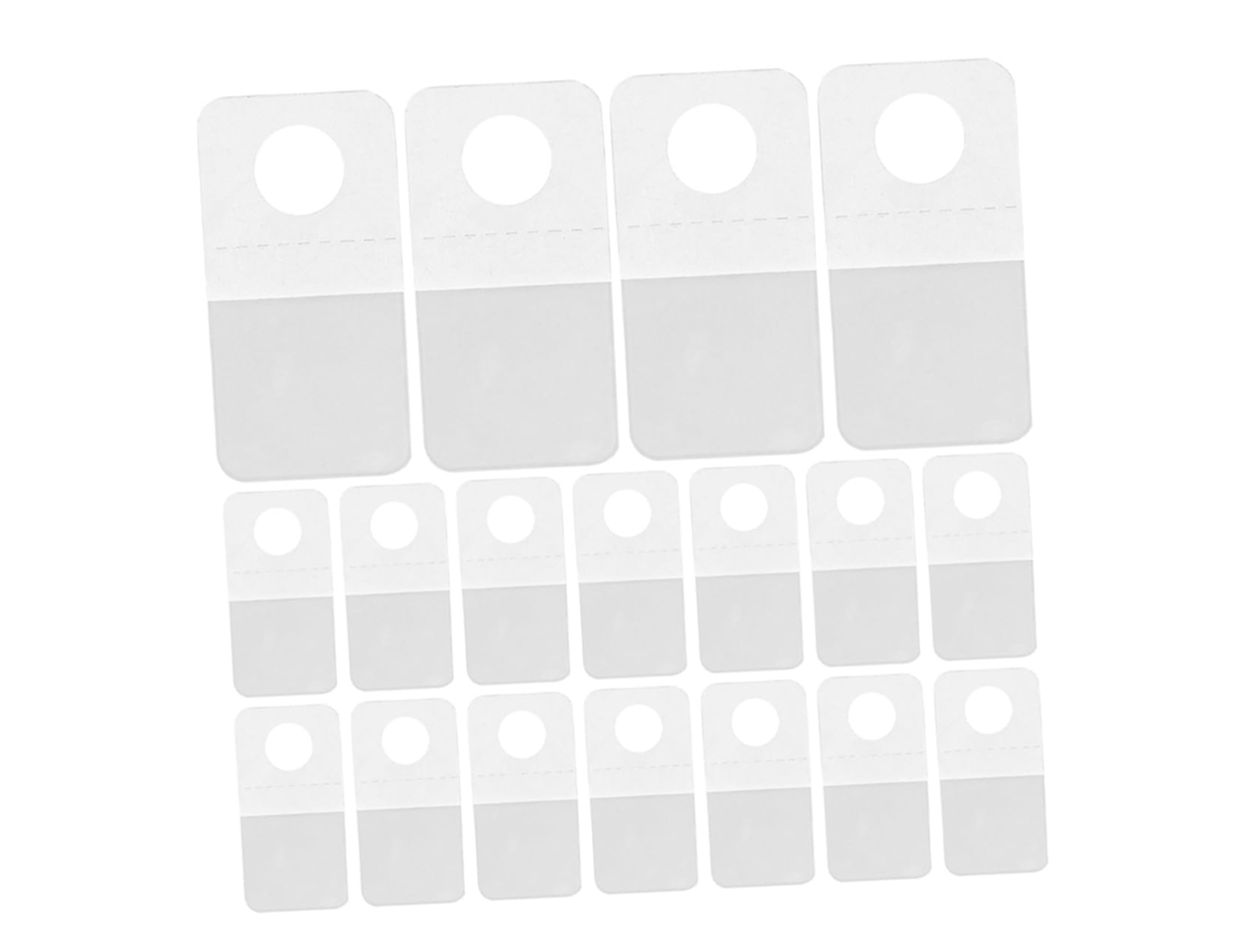 Ganchos Adesivos Transparentes De Pvc Sosoport (250 Unidades), Com Des