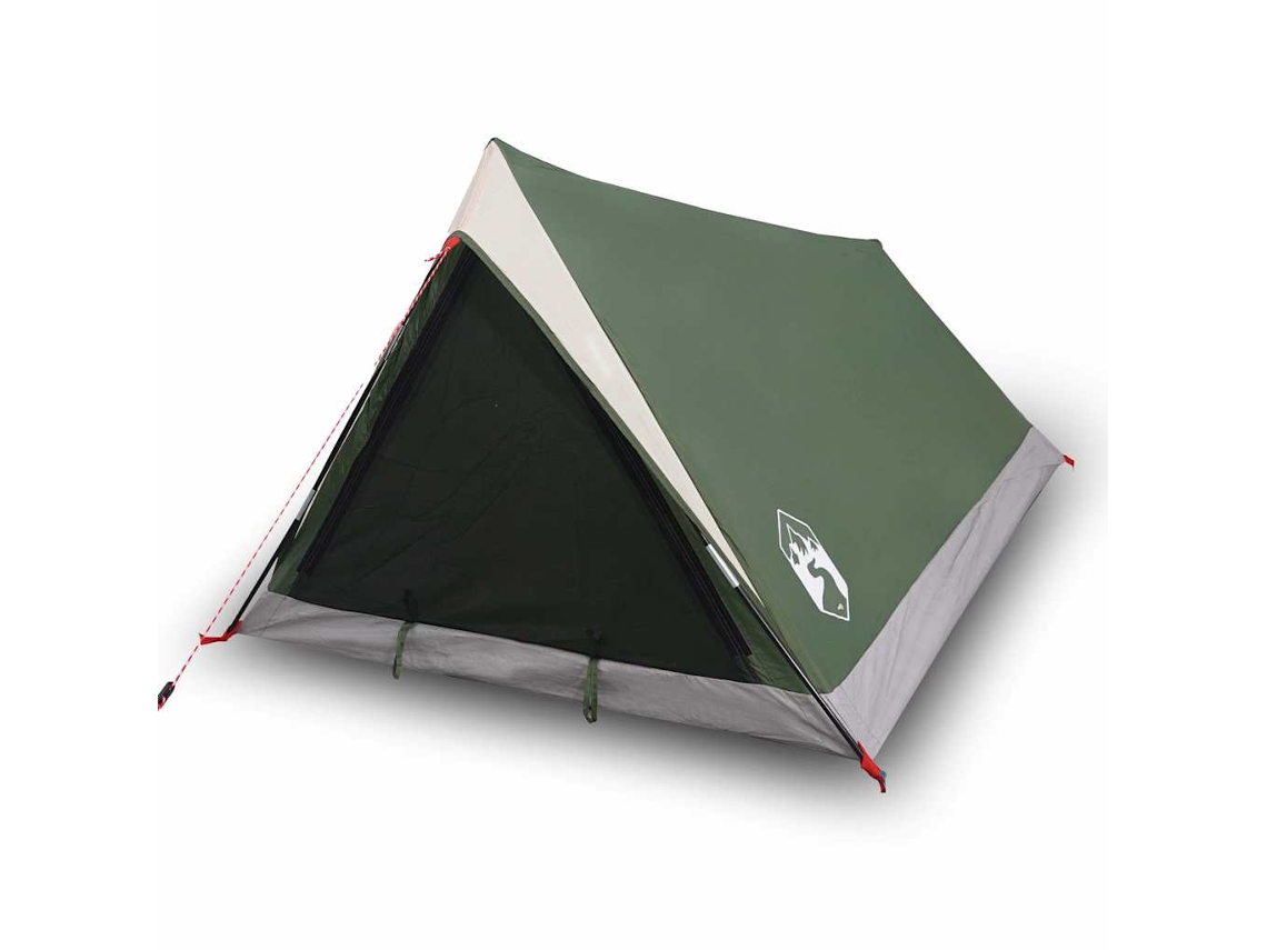 Tenda de Campismo VIDAXL (2 Pessoas - Tecido Opaco - Impermeável - Verde)