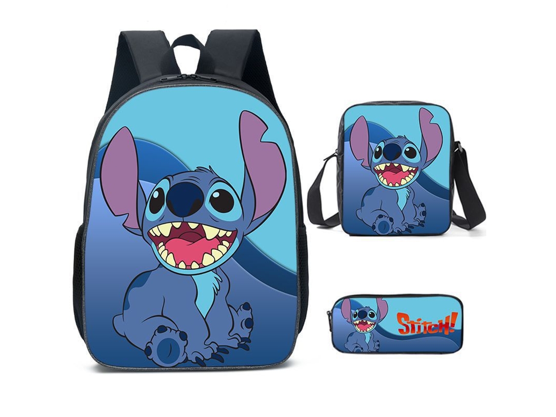 Conjunto Escolar 3 Peças Com Mochila, Estojo E Lancheira