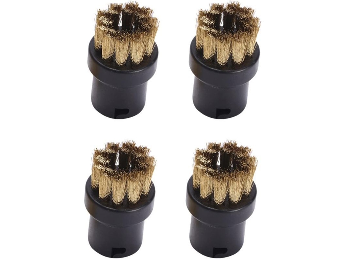 4 escovas de limpeza redondas de reposição para Karcher Sc1 a Sc7, cobre