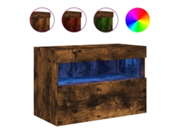 Móbile de parede MAISON EXCLUSIVE Carvalho Fumê com luzes LED (60x30x40 cm)
