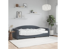 Vidaxl Sofá cama com Colchão 80x200 Cm Veludo Cinzento escuro